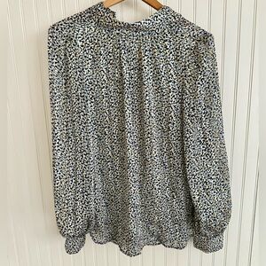 H&M Blouse Size Small Blue and Yellow